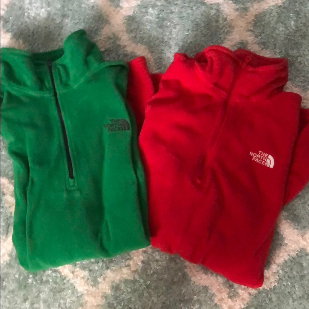 Two, sz L, TNF pullovers